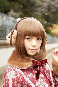 ベイビーザスターズシャインブライト　くみゃ耳ベレー帽　ブラウン Babydoll JSK and Kumya Lace Bear Ear Headdress Set (Shanghai